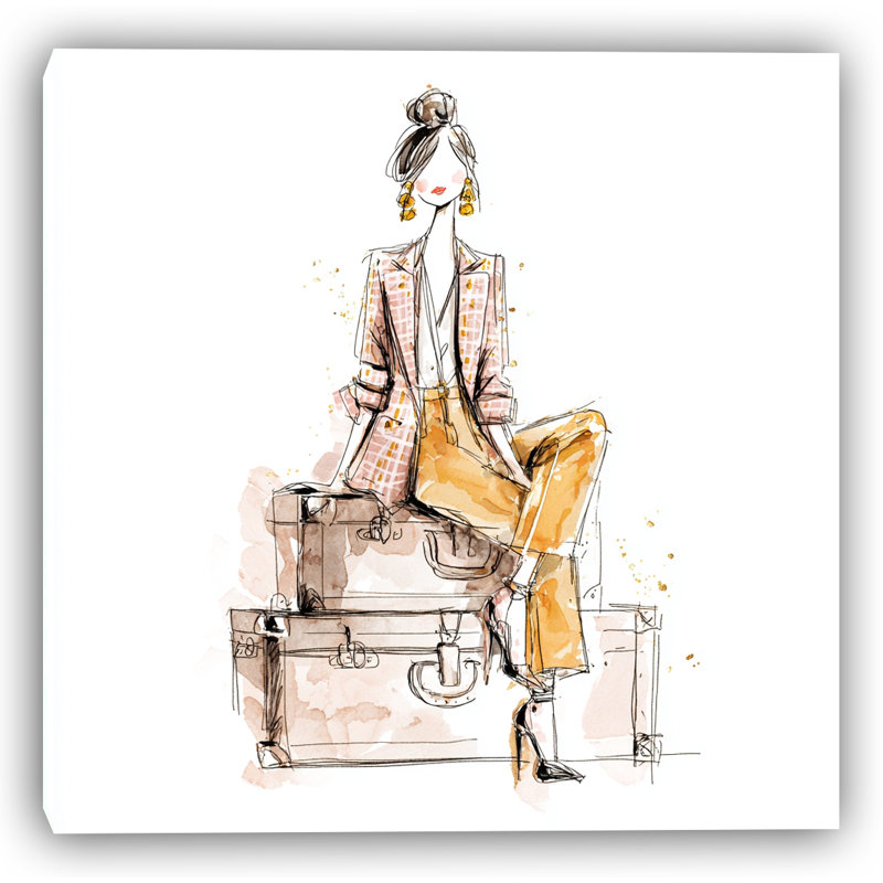 Art mural moderne sur toile tendue Muse, H 20 po x l 20 po