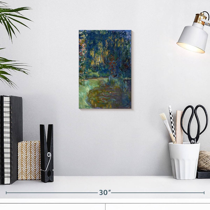 Nénuphar à Giverny, H 12 po x l 8 po