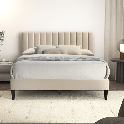  Double (4'6) Upholstered Panel Bed