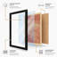 Wave Harmony Geometric - Framed Print-1362521058-1362521068
