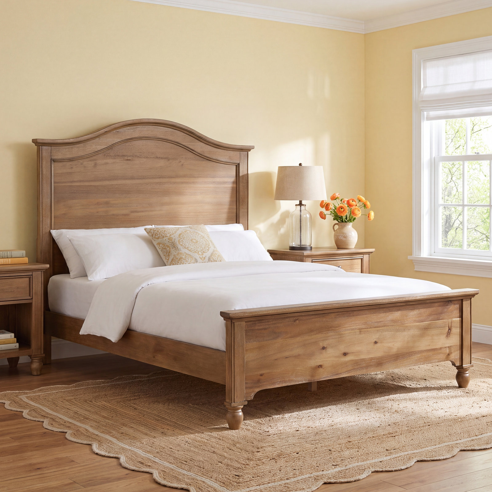 Edan Highland Farmhouse Wood Complete Bed, Full