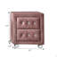 Table de chevet 2 tiroirs rose