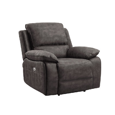 Maple Suede Fabric Electric Recliner Armchair