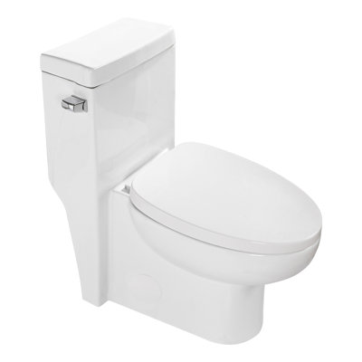 Toilette en céramique avec chasse d'eau à siphon - Technologie de chasse d'eau silencieuse et efficace
