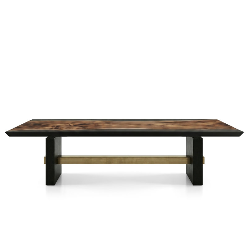 Rectangle Solid Wood Dining Table, 29.5" H x 42" W x 72" D