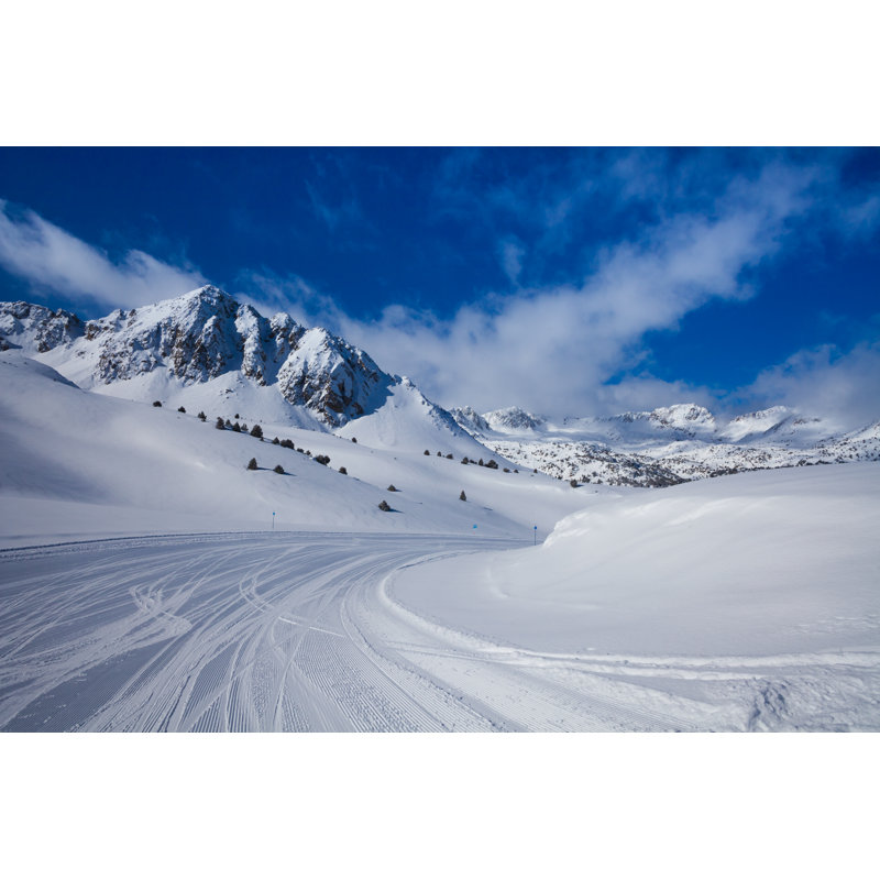 Great Day For Challenging New Slopes by Ansel Adams - Wrapped Canvas Print, 20cm H x 30cm W x 3.8cm D