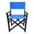 Folding Chair Wooden Director Chair Canvas Folding Chair  Folding Chair  2Pcs/Set   Populus + Canvas (Color : Blue)-130038361