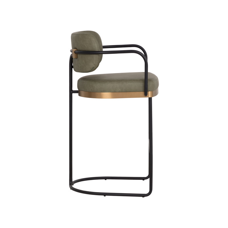JALEN Upholstered Stool with Metal Frame