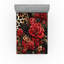 Drap-housse à imprimé léopard Ambesonne_ Dentelle rose romantique_ Brun sable et gris foncé-95977520
