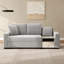 Canapé moderne en chenille avec accoudoirs de rangement et console centrale-744496041-744496040