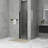 24 In. W X 72 In. Pivot Semi-Frameless Shower Door In Matte Black Finish
