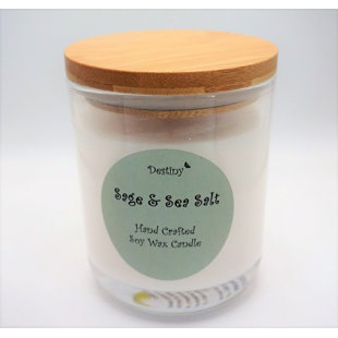 Woody Scented Jar Candle with Glass Holder