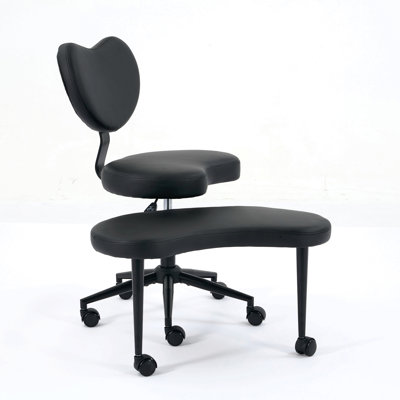 Chaise de méditation Plus, chaise à pieds croisés avec roues, chaise TDAH, chaise de bureau Criss
