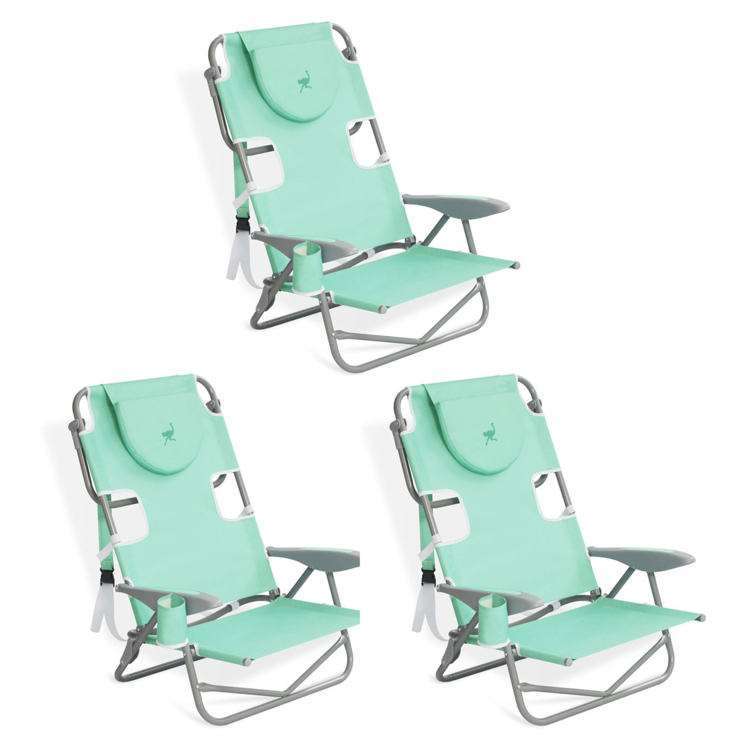 Clymer Folding Beach Chair (Set of 3) Arlmont & Co. Seat