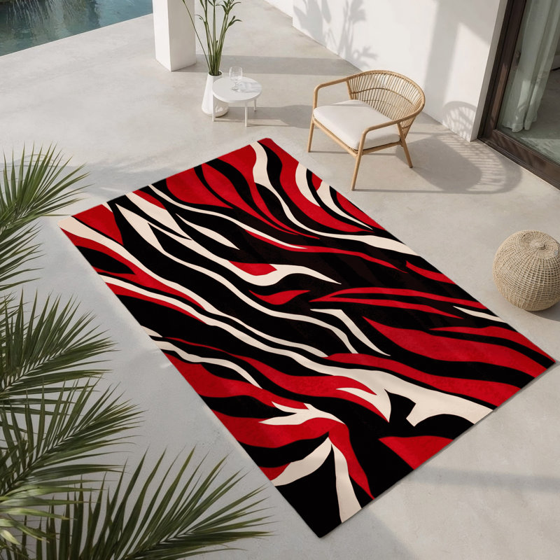 Tapis intérieur et extérieur Fiery Cosmos, Rectangle 4pi x 6 pi