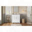 Meuble-lavabo en bois massif avec séparateur de tablette de lavabo en céramique-1357098452