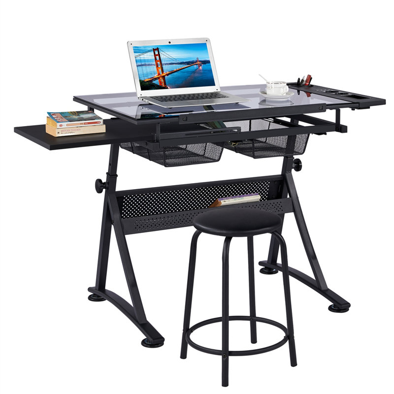 Rectangular Height Adjustable 121cm L Training Table