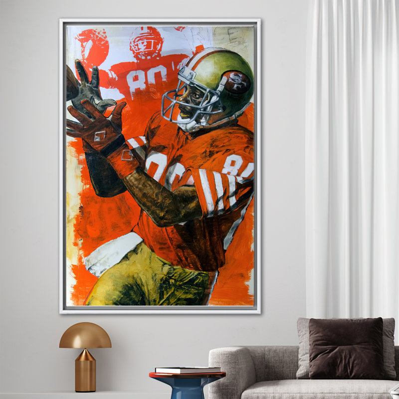 Impression artistique sur toile Jerry, H 94 po x l 41 po, Reproduction encadrée sans passe-partout, Blanc