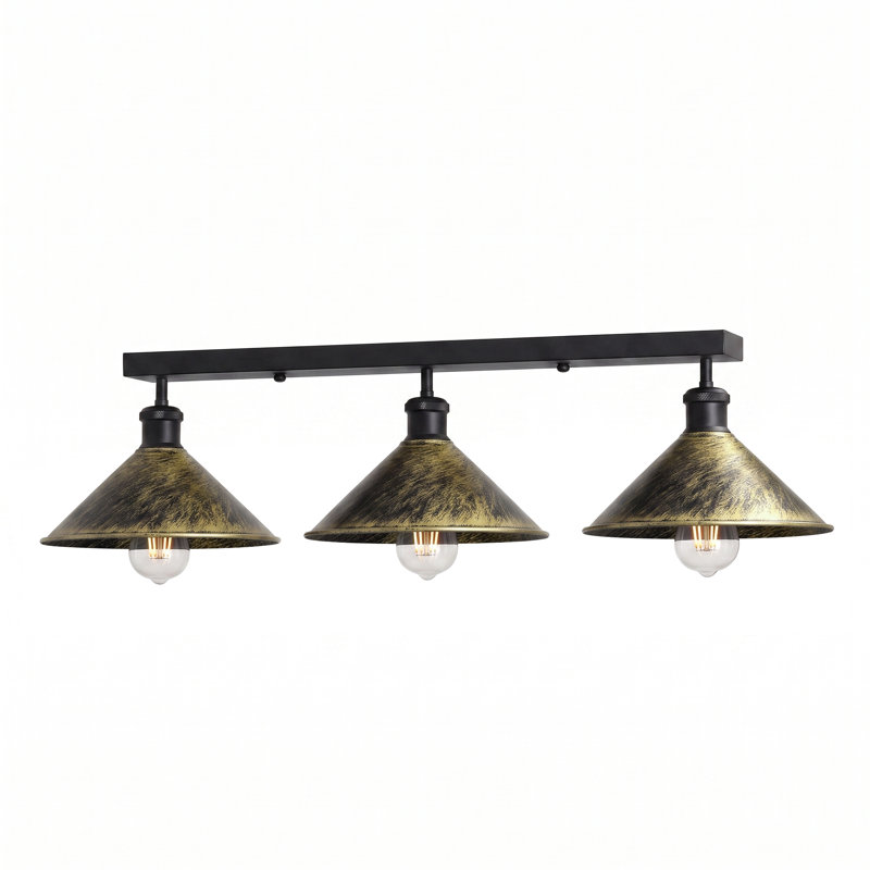 Menoher Flush Mount, Yes, Brushed Brass