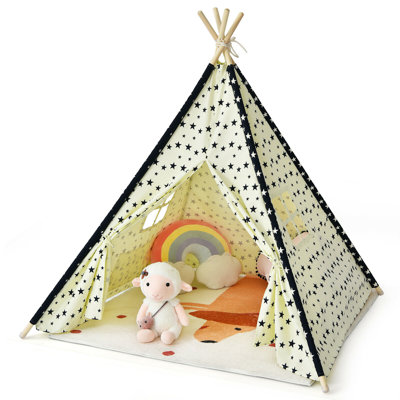Natrona Isabelle & Max 120cm W x 120cm D Indoor / Outdoor Canvas Play Tent