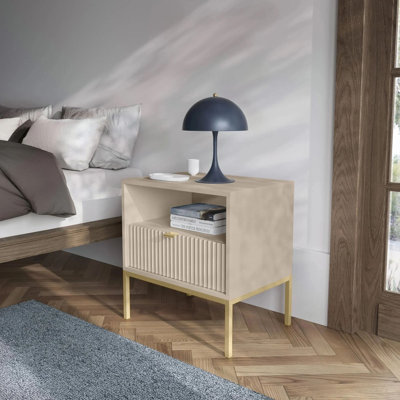 54cm W Manufactured Wood Bedside Table