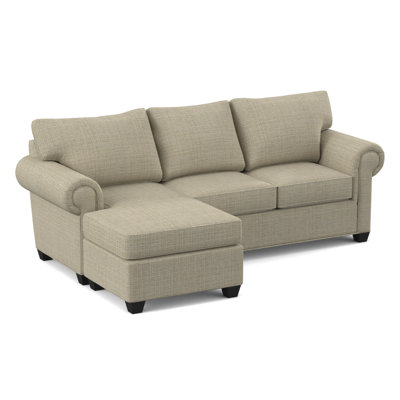 Charlotte 86" Wide Reversible Sofa & Chaise with Ottoman