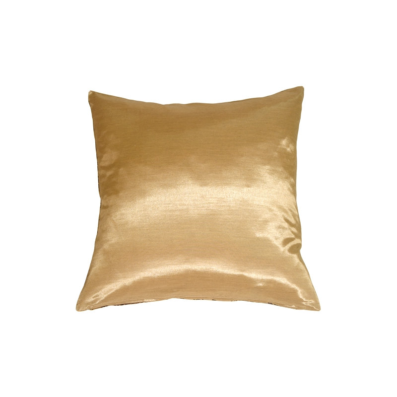 Coussin décoratif Susan, Doré / Brun