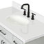 Tidworth 42' Solid Wood Single Bathroom Vanity with 1.5' White Quartz Top-2020430955-2053305211