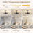 35.43" Luxury LED Dimmable Ceiling Fan with 6 Light and Remote-2082532916