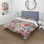 Multicolore Bohemian Rhapsody Floral Motif V - Ensemble de housse de couette floral - Microfibre de polyester-1657870518