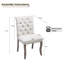 Chaise de salle à manger rembourrée en tissu de chenille-2028330926