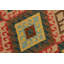 Tapis de couloir brun / rouge en laine noué à la main 3 pi 6 po x 7 pi 10 po Madee Southwestern