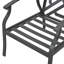 Ensemble de conversation d'extérieur 3 pièces avec fauteuils rembourrés et table d'appoint-412185811
