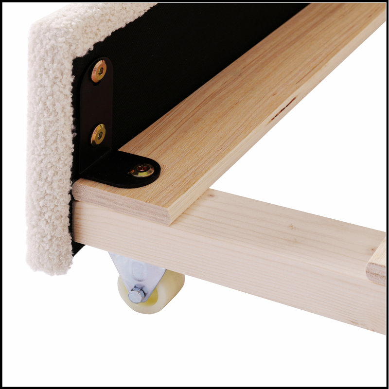 Lit de jour rembourré avec accoudoirs de rangement, couchette et dernier système audio Bluetooth intégré pour un confort moderne