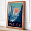 Desert Valley Sunrise Art Deco - Wrapped Canvas-2057972834-2057972846