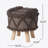 Rectangle Upholstered Wool Ottoman