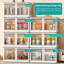 3Pcs Foldable Storage Bins with Lid 4 Doors Collapsible Stackable Closet Organizer Containers with Lock 4Pcs Wheels-900482688-900482694