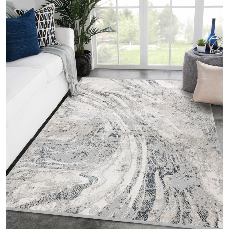 Adera Abstract Area Rug, Rectangular 120 x 170cm