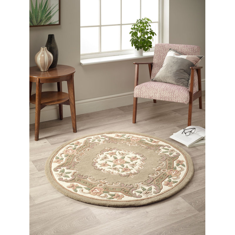 Comfort Oriental Wool Hand Woven Beige, Rectangle 150 x 240cm