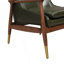 Ensemble de 2 fauteuils d'appoint Mid-Century en similicuir avec assise rembourrée, fauteuil confortable-1861901493-1861901492