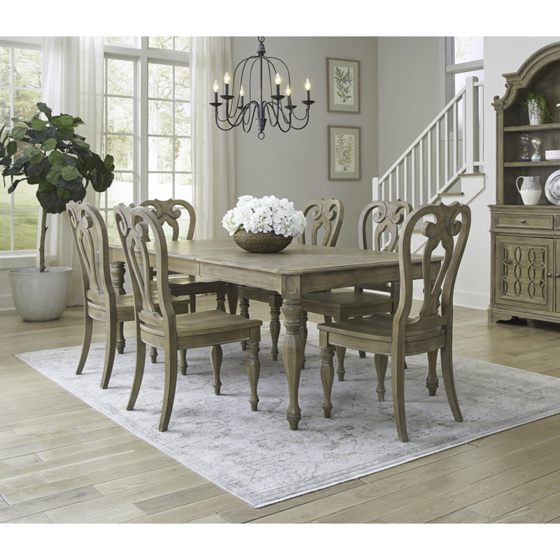 Colchester 6 Person Rectangular Dining Table Set