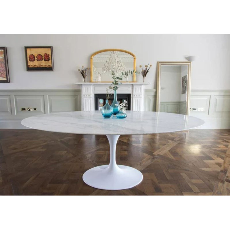 Table de salle à manger Oval, H 28,5 po x L 79 po x l 47,5 po