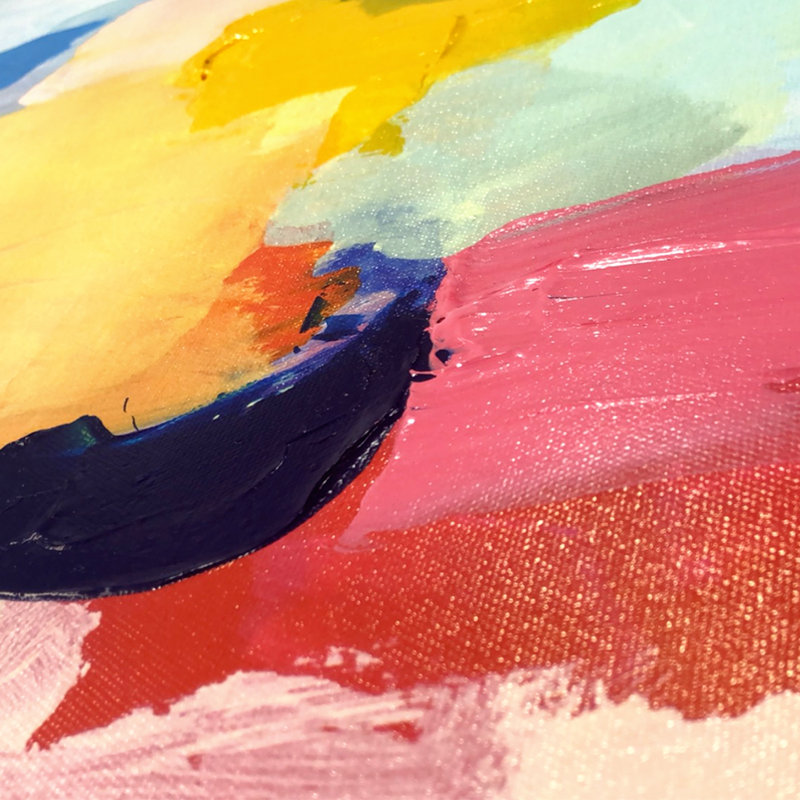 Whimsical Color Splashes Print by Oliver Gal, 20" H x 20" W