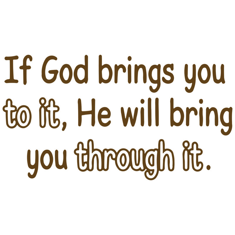 Dockham Religious & Spiritual Wall Decal, 22" H x 40" W x 0.01" D, Brown