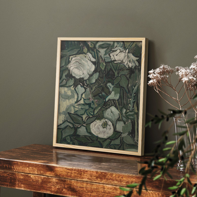«Vintage Floral Print CCLV» sur, Naturel, H 14 po x l 11 po