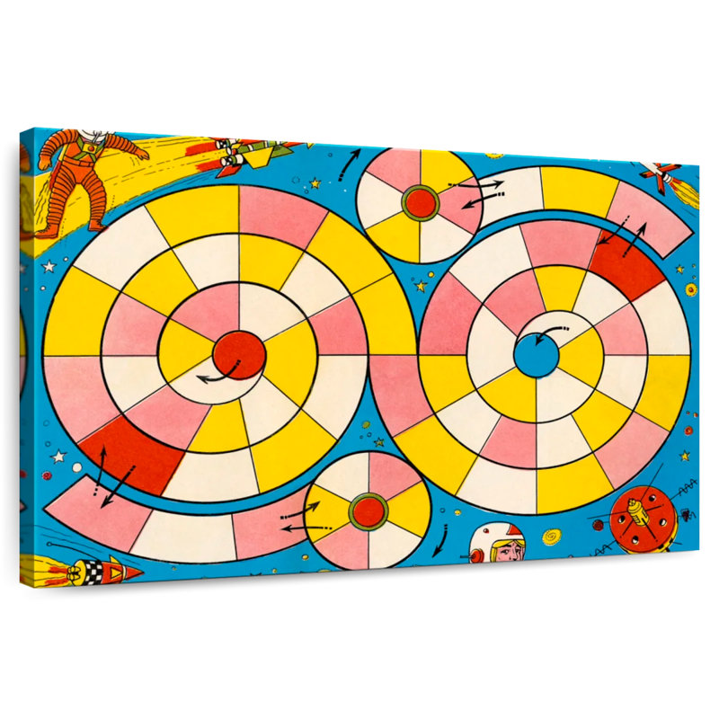 Jeu de société rétro, H 16 po x l 24 po