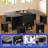 66.9 Space Saving Foldable and Extendable Dining Table with 6 chairs-936172607