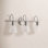 3 Light Crackled Dimmable Vanity Light