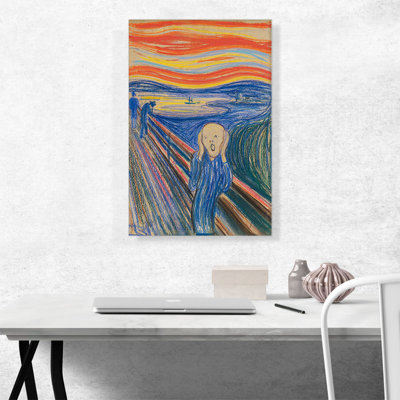 " The Scream 1895 " by Edvard Munch Painting Print
