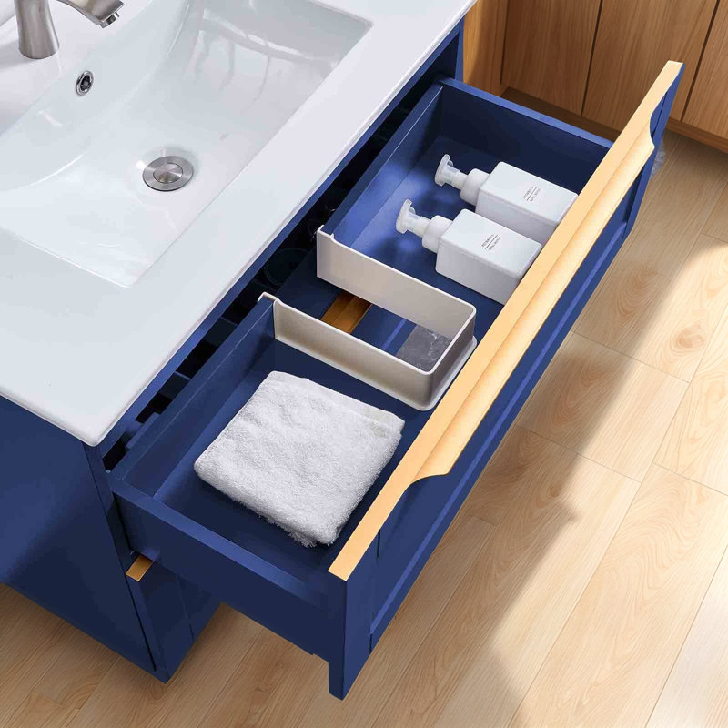 Ensemble de meuble-lavabo mural simple 30 po 2 tiroirs 30 po